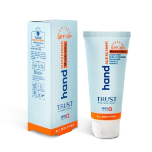 کرم تخصصی دست ضدآفتاب و آبرسان +SPF30 بیرنگ تراست | تراست ایران